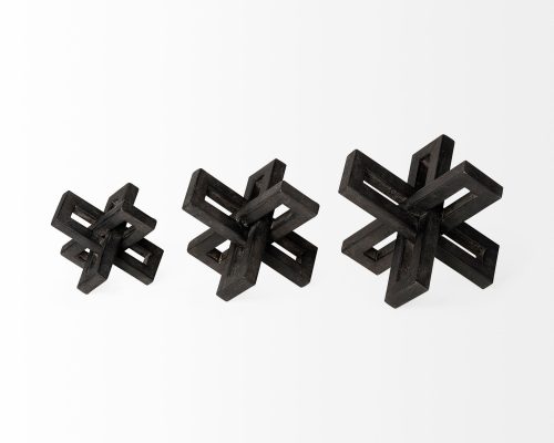 Mercana Aleph (Set of 3) Black Metal Small Medium & Large Jacks - Image 6