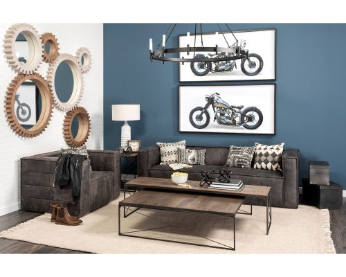 Mercana Redding Bronze Toned Metal Square Table Clock