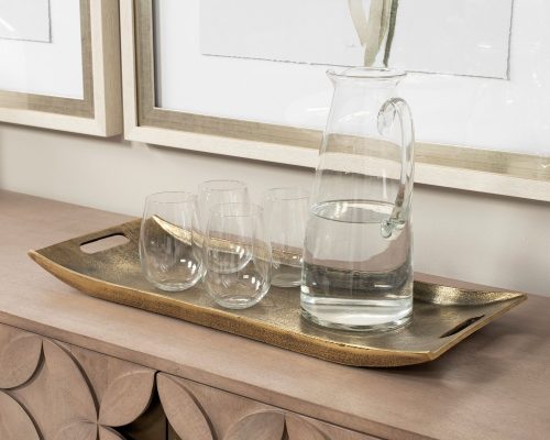 Mercana Drey 24L x 10W Gold Rectangular Tray - Image 4