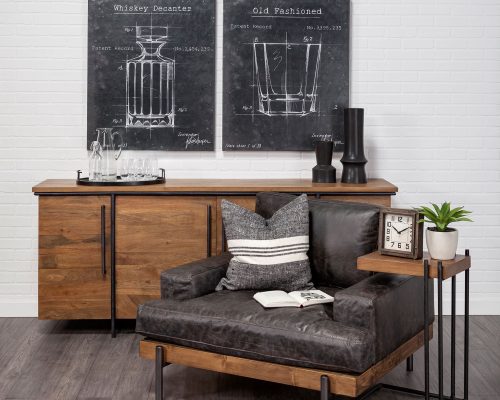 Mercana Redding Bronze Toned Metal Square Table Clock - Image 3