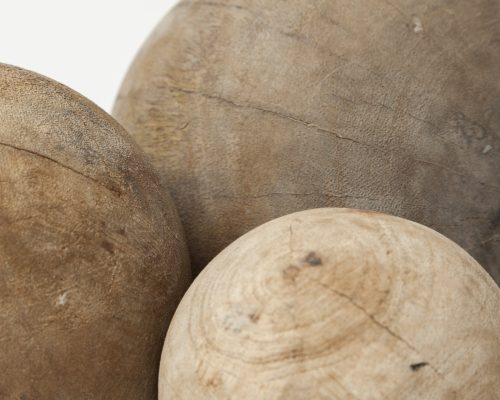 Mercana Carrick (Set of 3) Natural Wood Decorative Spheres - Image 9
