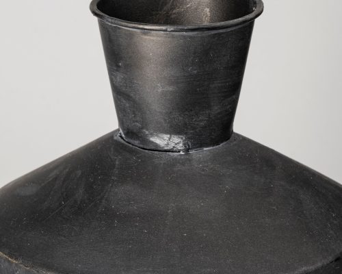 Mercana Asher Set of Two Black Metal Urns - Image 7