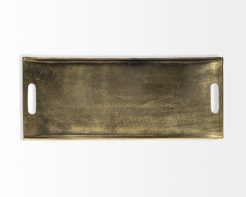 Mercana Drey 24L x 10W Gold Rectangular Tray - Image 8