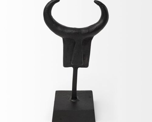 Mercana Caleb 4L x 5W Black Metal Tribal Figurine - Image 4