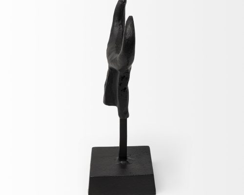 Mercana Caleb 4L x 5W Black Metal Tribal Figurine - Image 5
