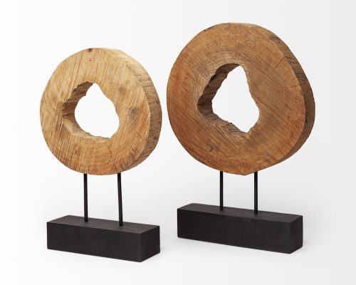Mercana Ironwood II (Small) 13L x 4W Natural Wooden Circular Object - Image 6