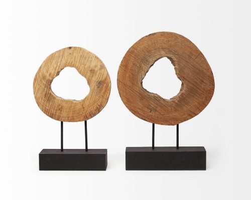 Mercana Ironwood II (Small) 13L x 4W Natural Wooden Circular Object - Image 7