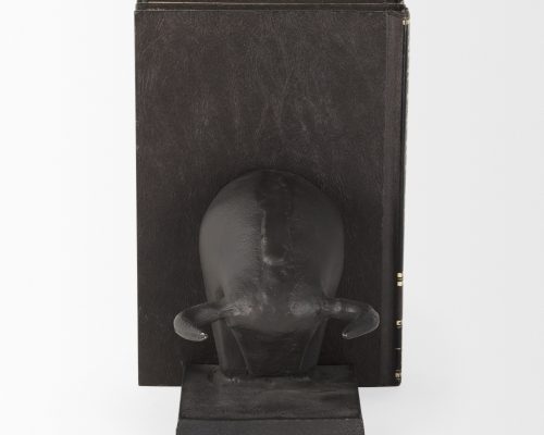 Mercana Tauro III (Set of 2) 10L x 5W Black Cast Aluminum Raging Bull Bookends - Image 6