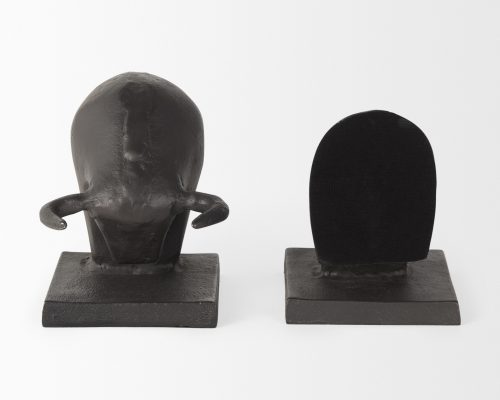 Mercana Tauro III (Set of 2) 10L x 5W Black Cast Aluminum Raging Bull Bookends - Image 9