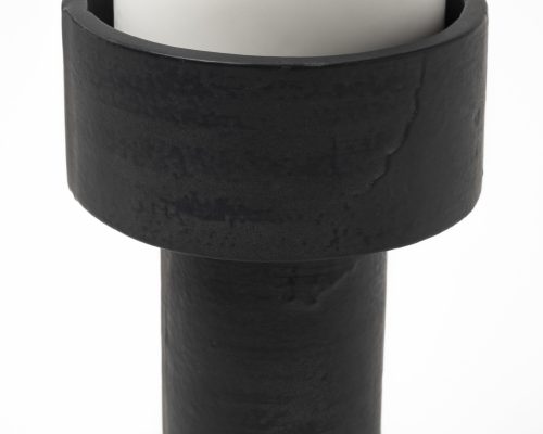 Mercana Bolton I 3.9L x 3.9W x 10.6H Black Metal Table Candle Holders - Image 7