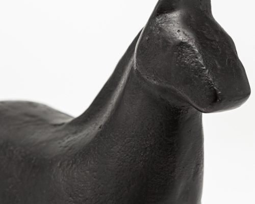 Mercana Sphynx II 7L x 2W Black Cast Aluminum Horse Shaped Object - Image 8