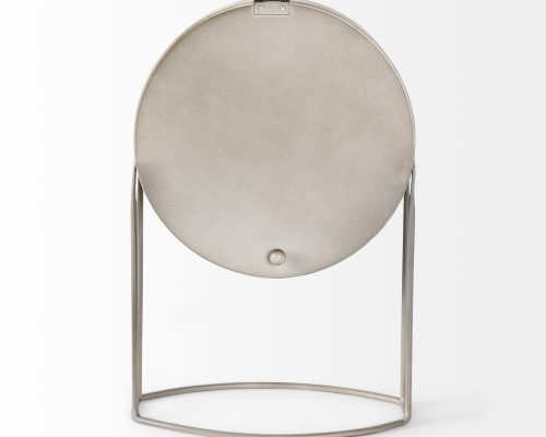 Mercana Aurus Matte Gray Metal Table Clock - Image 5