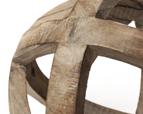 Mercana Tibik 8L x 8W Natural Wooden Orb - Image 7