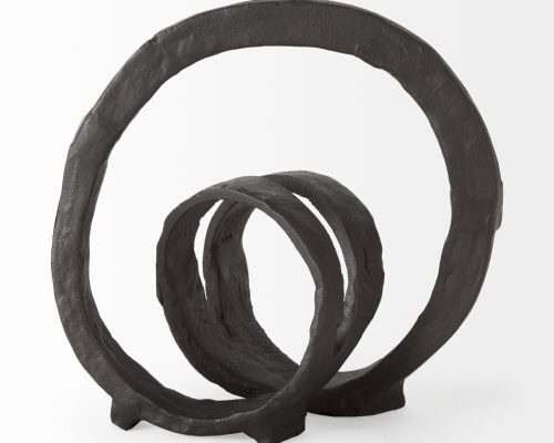 Mercana Stanislaw II Black Metal Infinite Ribbon Sculpture - Image 6