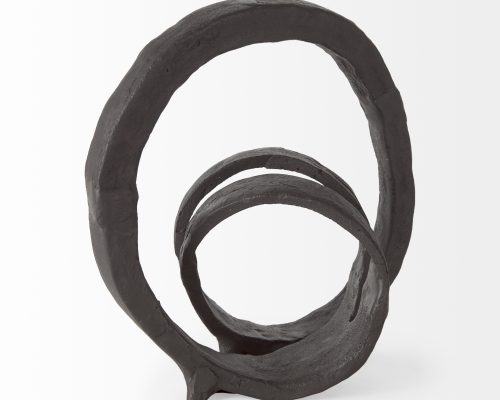 Mercana Stanislaw II Black Metal Infinite Ribbon Sculpture - Image 8