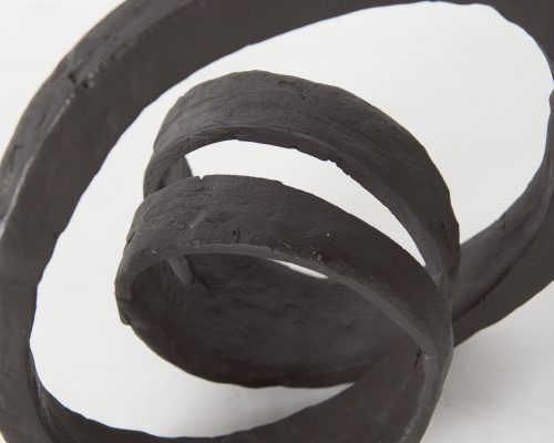 Mercana Stanislaw II Black Metal Infinite Ribbon Sculpture - Image 9