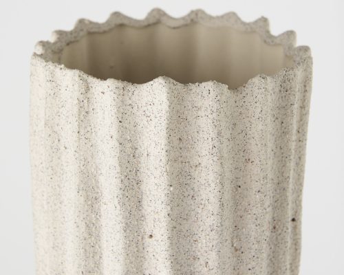 Mercana Cardon 23.0H Cream Ceramic Vase - Image 8