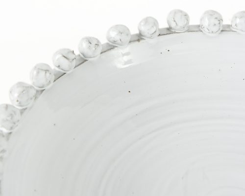 Mercana Basin 16" Round Off-White Glazed Decorative Bowl - Image 6