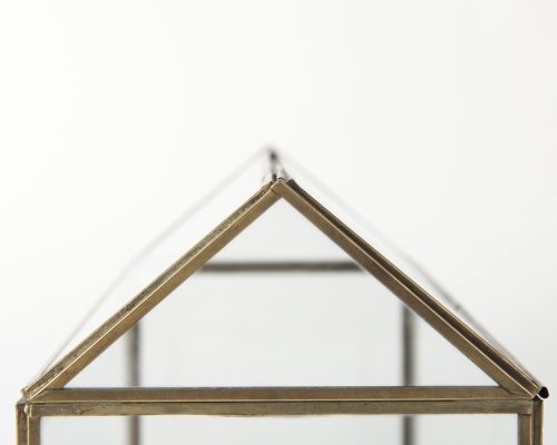 Mercana Hutt 16L x 6W x 9H Gold Glass Terrarium Box - Image 7