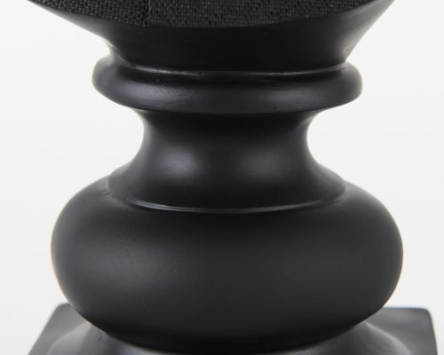 Mercana Murray 6.0L x 4.5W x 13.0H Black Painted Resin Fox in a Suit Bust - Image 9