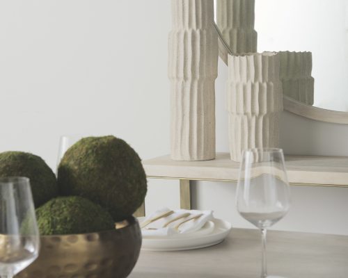 Mercana Cardon 23.0H Cream Ceramic Vase - Image 3