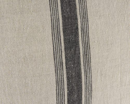 Mercana Hattie 20L x 20W Beige and Black Fabric Striped Decorative Pillow Cover - Image 11