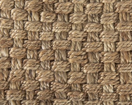 Mercana Aylin 16.5" Square Brown Jute Pouf - Image 7