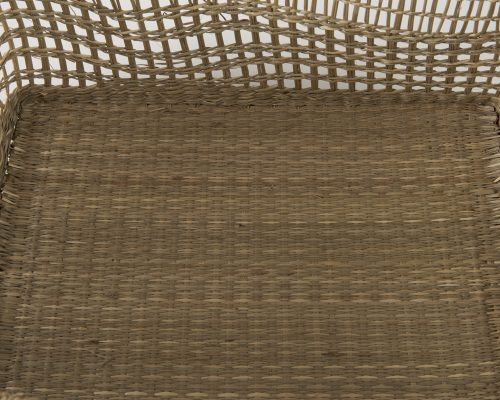 Mercana Bellisa 18.5L x 14.6W x 11.0H (Set of 2) Medium Brown Seagrass Rectangular Basket W/ Handles - Image 8
