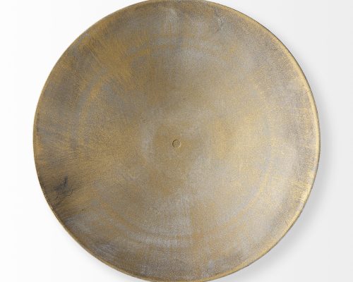 Mercana Chadwick II 13L x 13W Gold Metal Webbed Feet Bowl - Image 6