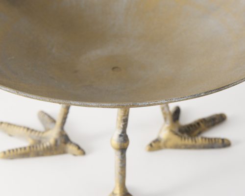 Mercana Chadwick II 13L x 13W Gold Metal Webbed Feet Bowl - Image 8