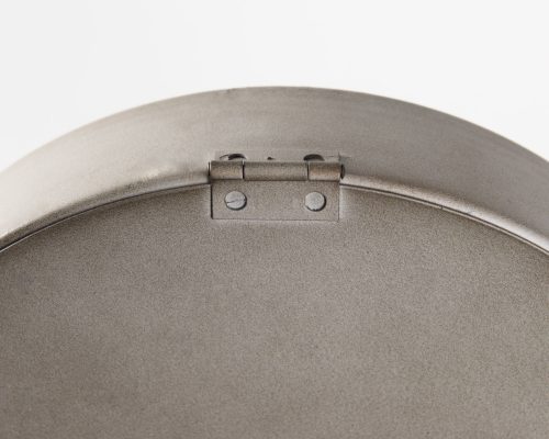 Mercana Aurus Matte Gray Metal Table Clock - Image 7