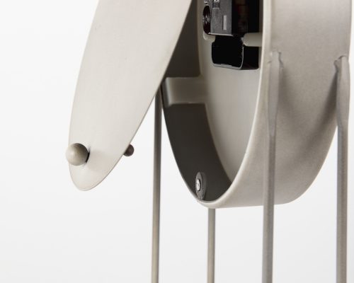 Mercana Aurus Matte Gray Metal Table Clock - Image 8