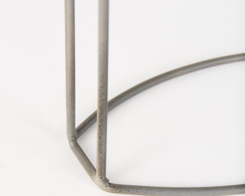 Mercana Aurus Matte Gray Metal Table Clock - Image 9