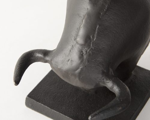 Mercana Tauro III (Set of 2) 10L x 5W Black Cast Aluminum Raging Bull Bookends - Image 10