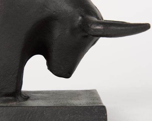 Mercana Tauro III (Set of 2) 10L x 5W Black Cast Aluminum Raging Bull Bookends - Image 11