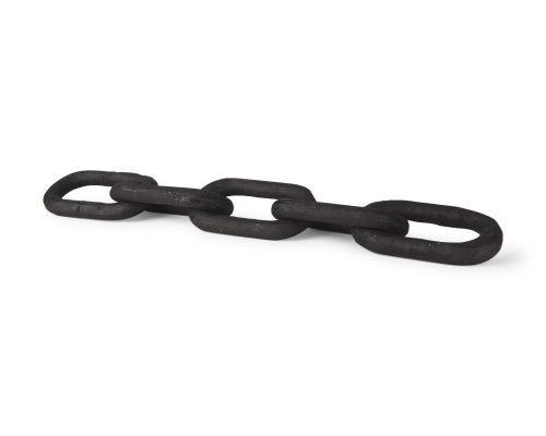 Mercana Alix 29.0L x 5.0W x 5.0H Black Wood Link Chain Decorative Object - Image 2
