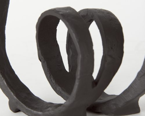 Mercana Stanislaw II Black Metal Infinite Ribbon Sculpture - Image 12
