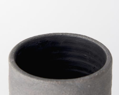 Mercana Armani 10.4H Brown-Gray Double Ear Ceramic Vase - Image 8