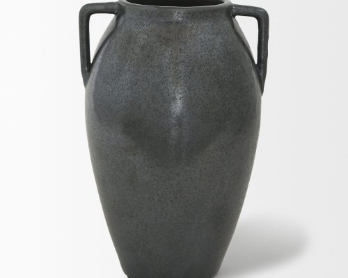 Mercana Kora Medium Dark Metallic Double Ear Vase - Image 4