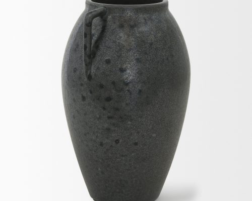Mercana Kora Medium Dark Metallic Double Ear Vase - Image 6