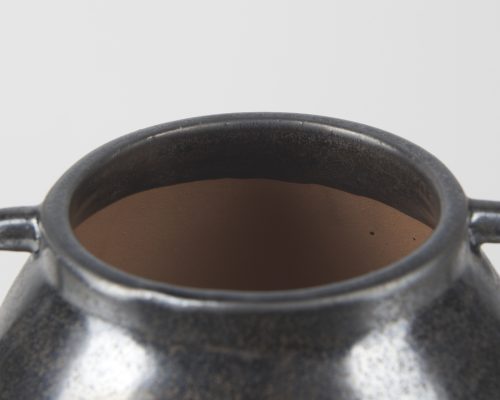 Mercana Kora Medium Dark Metallic Double Ear Vase - Image 8