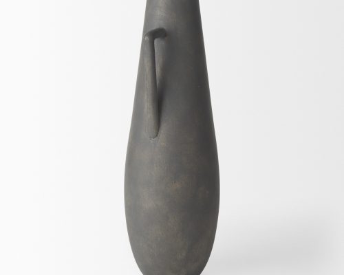 Mercana Kilian Tall Matte Brown-Gray Double Ear Vase - Image 5