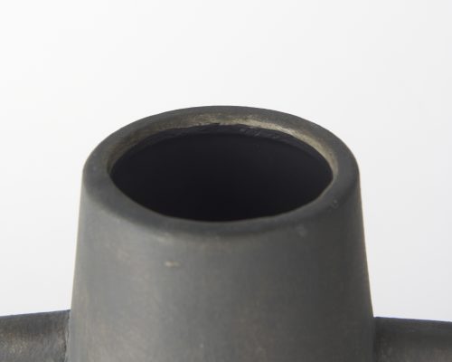 Mercana Kilian Tall Matte Brown-Gray Double Ear Vase - Image 7