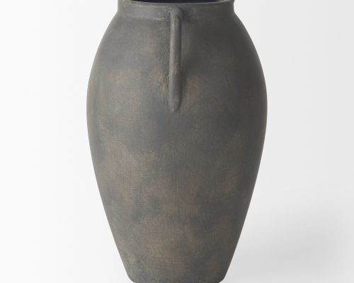 Mercana Kilian Medium Brown-Gray Double Ear Vase - Image 4