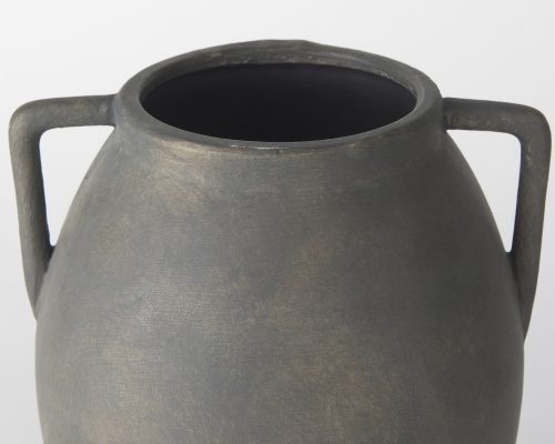 Mercana Kilian Medium Brown-Gray Double Ear Vase - Image 6