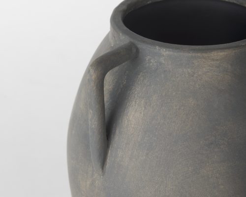 Mercana Kilian Medium Brown-Gray Double Ear Vase - Image 8