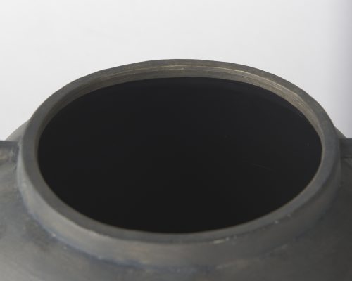 Mercana Kilian Short Brown-Gray Double Ear Vase - Image 7