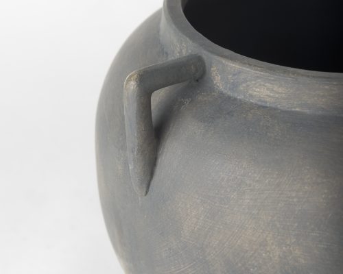 Mercana Kilian Short Brown-Gray Double Ear Vase - Image 8
