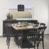 Mercana Evianna 30L x 7W x 7H Mirrored W/Black Metal Frame Tray