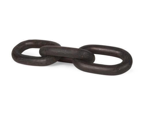 Mercana Tayla Large Black-Brown Wood Chain Link